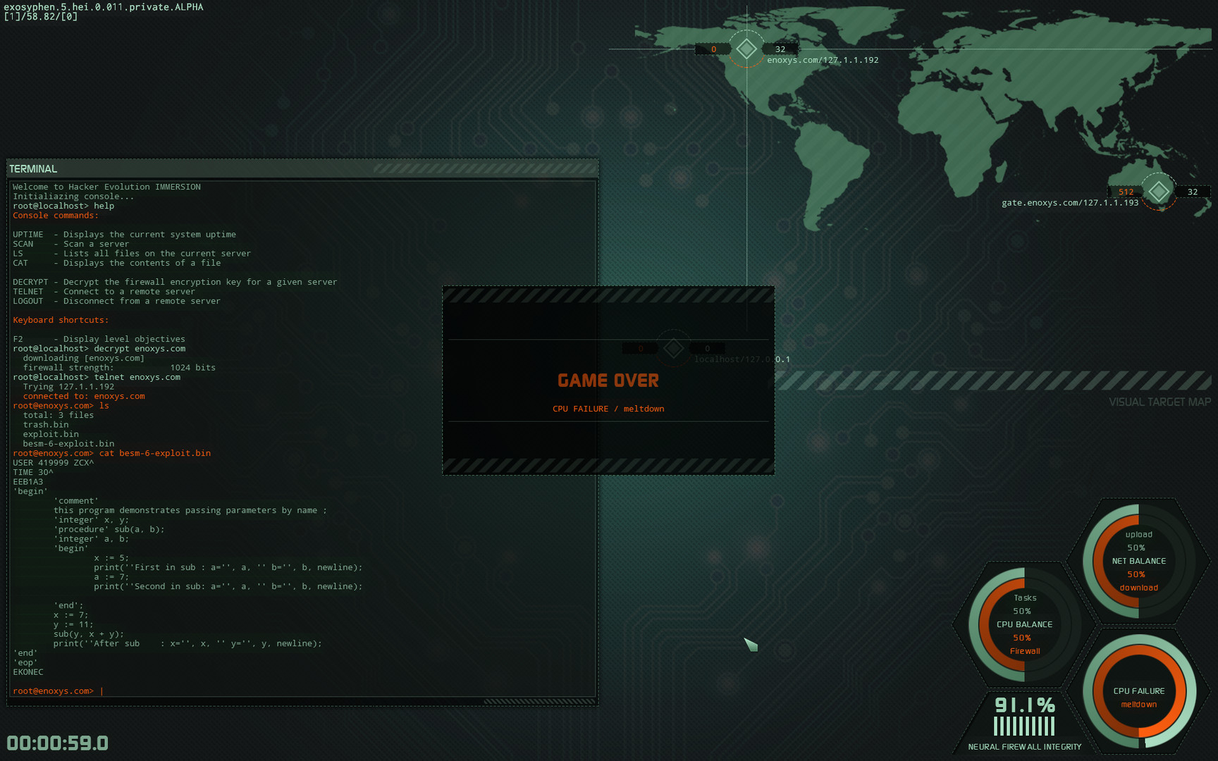 Hacker Evolution IMMERSION Demo Featured Screenshot #1
