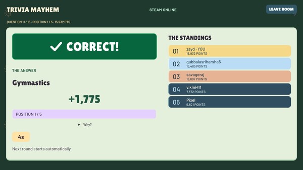 Trivia Mayhem — 8