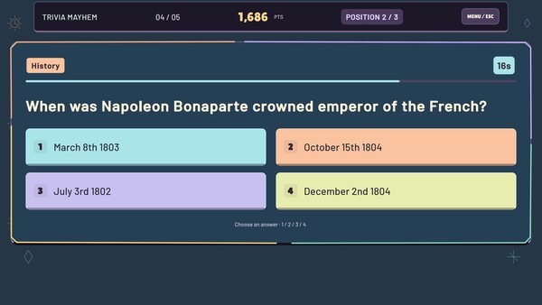 Trivia Mayhem — 13