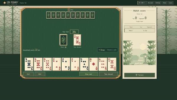 Gin Rummy: Pixel Cardroom screenshot 6
