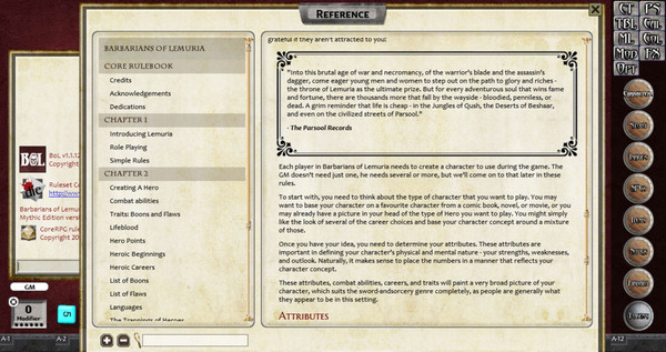 Fantasy Grounds - Ruleset: Barbarians of Lemuria