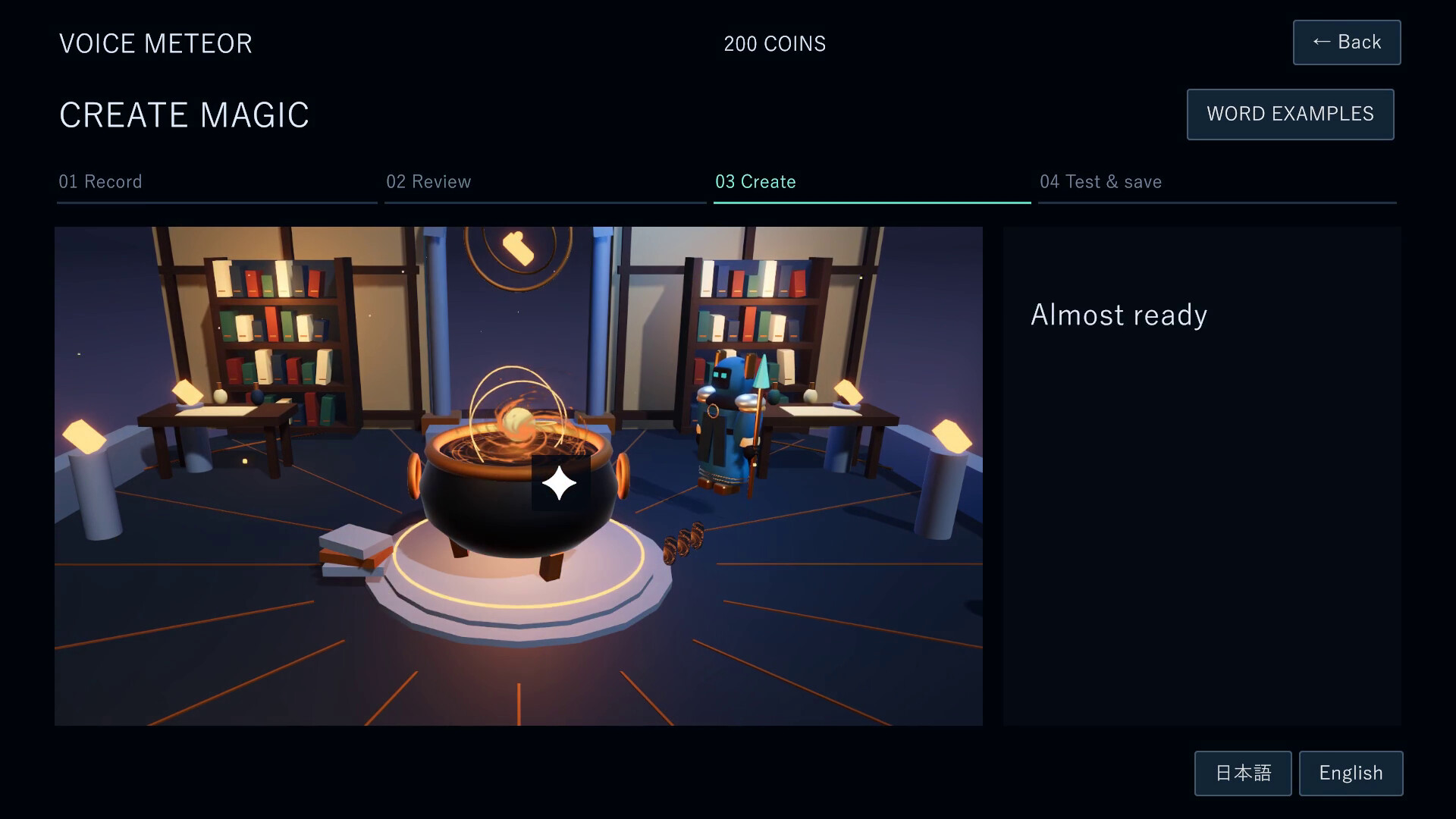 VOICE METEOR (Battle with Original Magic Born from Your Voice) screenshot #2
