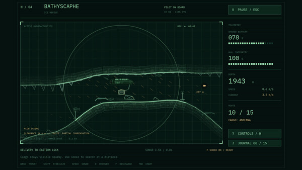 Screenshot of Bathyscaphe