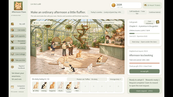 Screenshot of Afternoon Paws