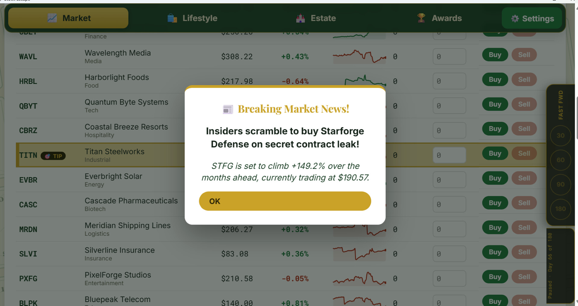 Stock Escape screenshot #5
