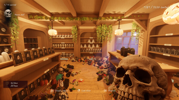 Tidy Up the Halloween Shop