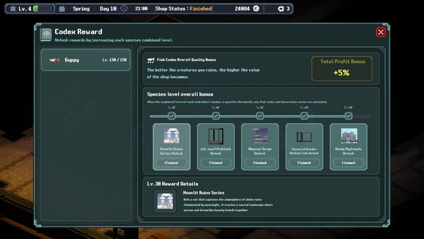 NightGlow : Aquarium Shop Simulator screenshot 7