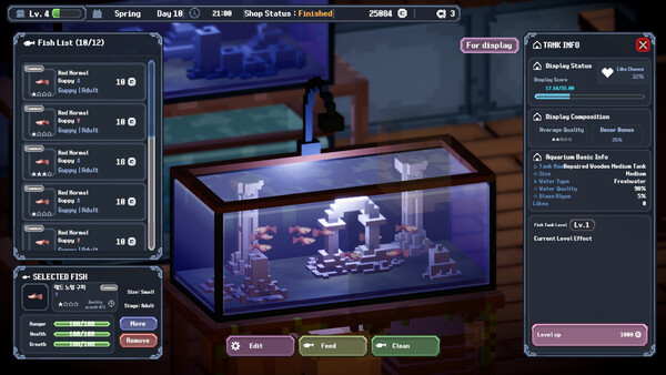 NightGlow : Aquarium Shop Simulator screenshot 5