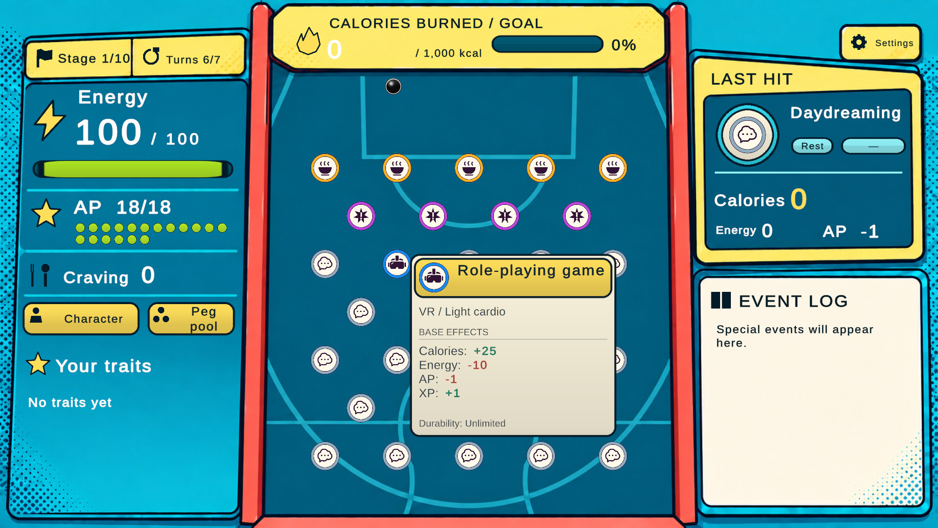Calorie Pinball screenshot #1