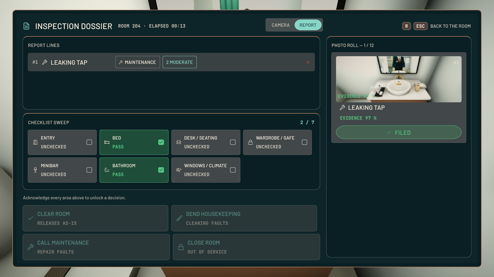 Vacancy: Hotel Inspection Simulator Demo 遊戲畫面 2