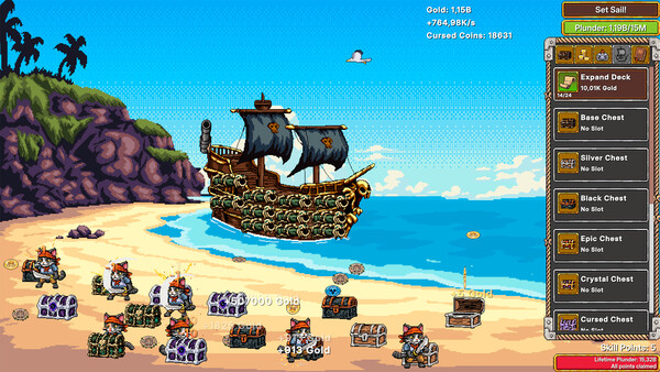 Idle Purrates Clicker Demo 스크린샷 3
