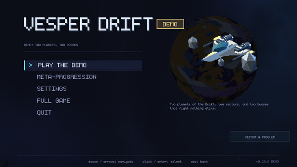 Vesper Drift Demo screenshot 2