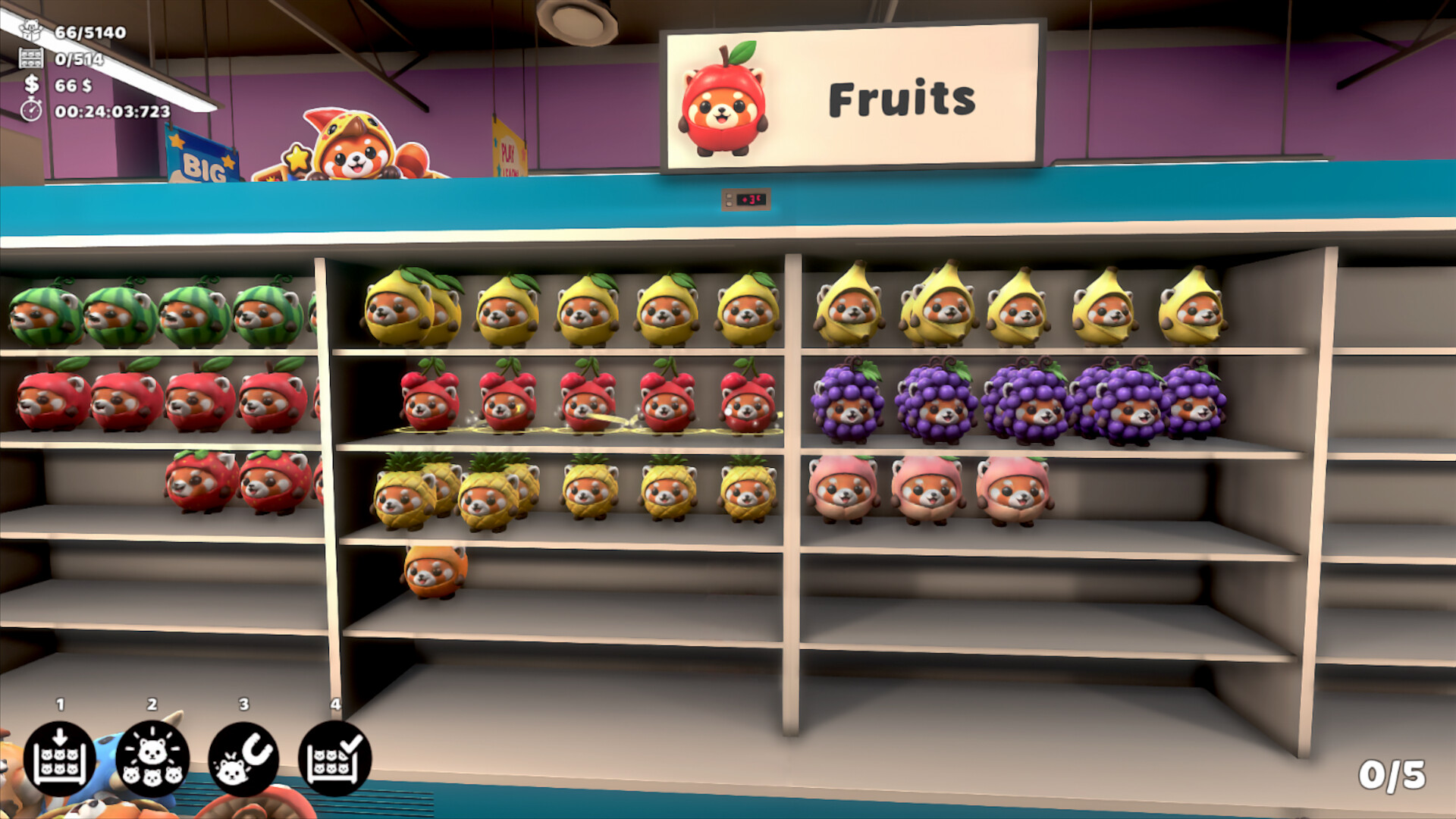 Sort the Red Pandas: Tidy Up & Shelve screenshot #5