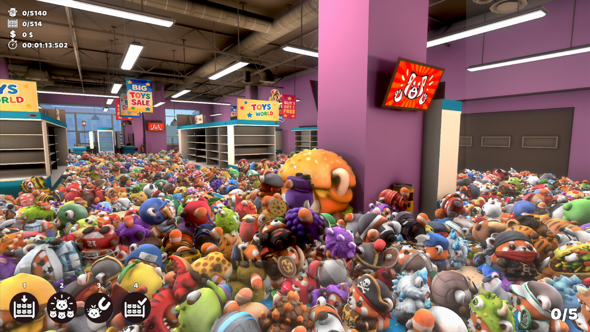 Sort the Red Pandas: Tidy Up & Shelve screenshot #1