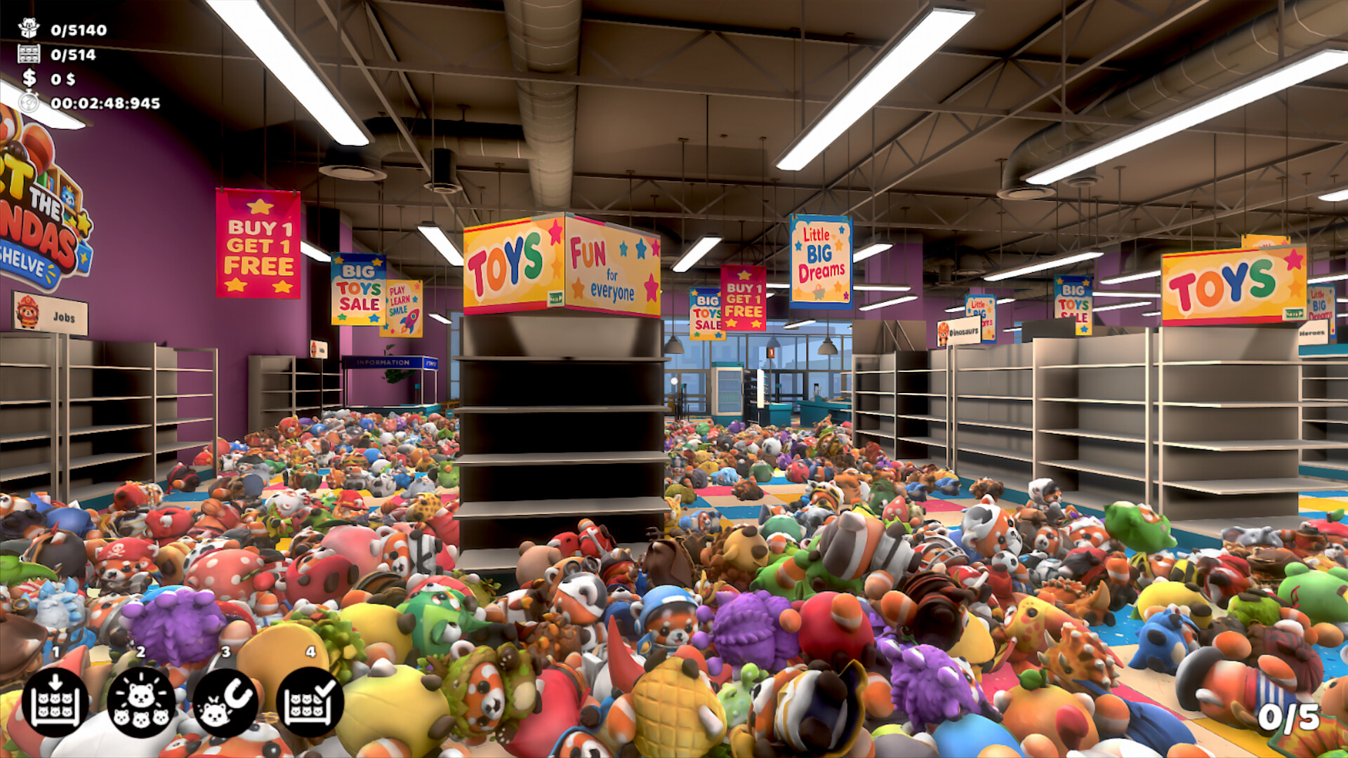 Sort the Red Pandas: Tidy Up & Shelve screenshot #4