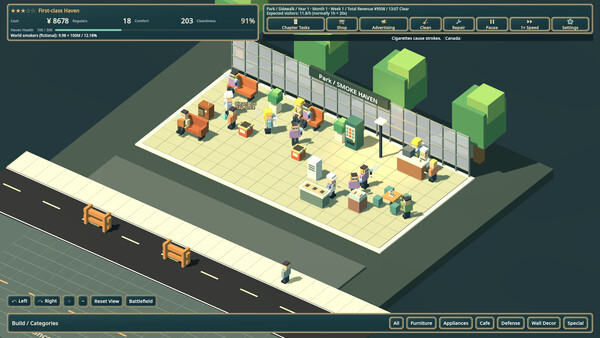 SMOKE HAVEN: Smoking Area Simulator — 3