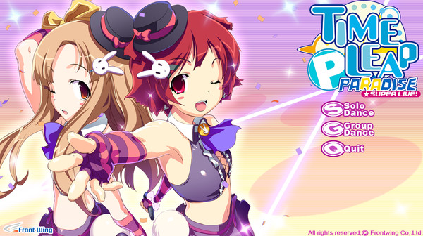 Screenshot of Time Leap Paradise SUPER LIVE! gameplay showing in-action mechanics