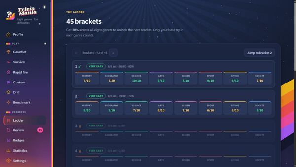 Screenshot of Trivia Mania