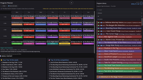 Television Dynasty Manager screenshot 2
