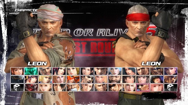 DEAD OR ALIVE 5 Last Round: Core Fighters Character: Leon
