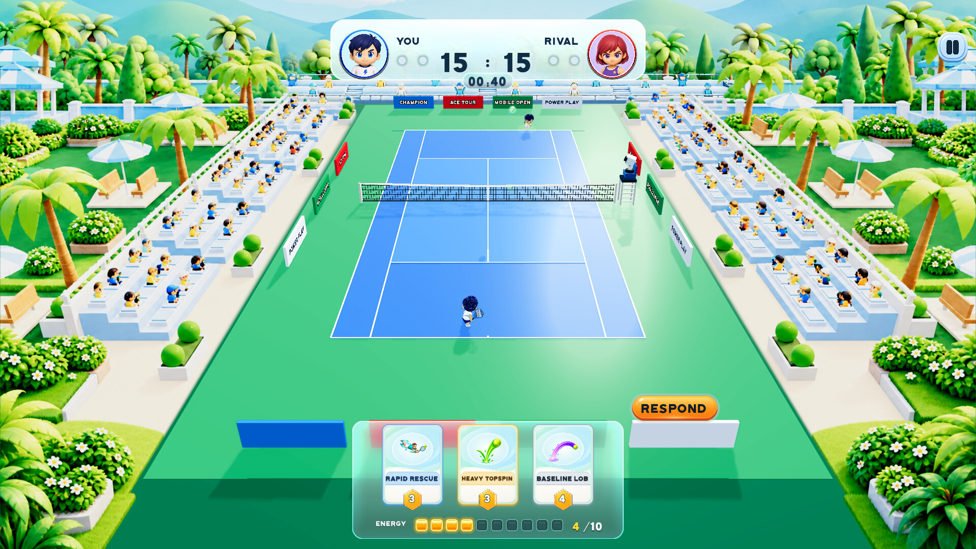 Champion Tennis 遊戲畫面 2