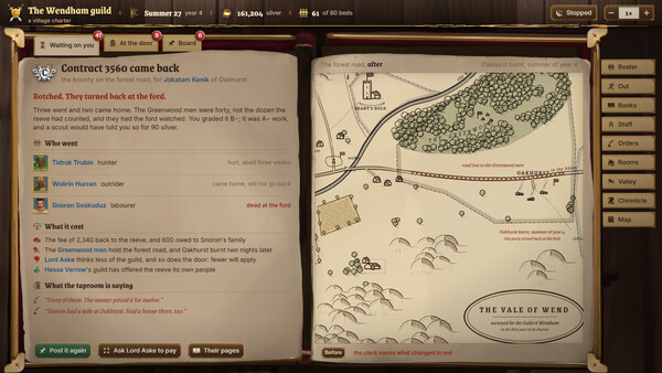 Fantasy Guild Manager Screenshot