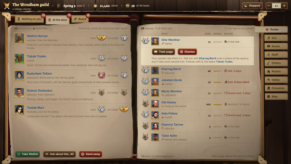 Fantasy Guild Manager Screenshot