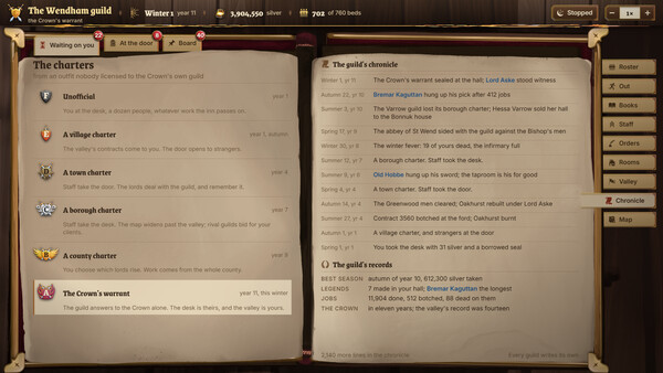 Fantasy Guild Manager Screenshot