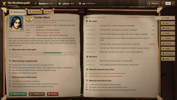 Fantasy Guild Manager Screenshot