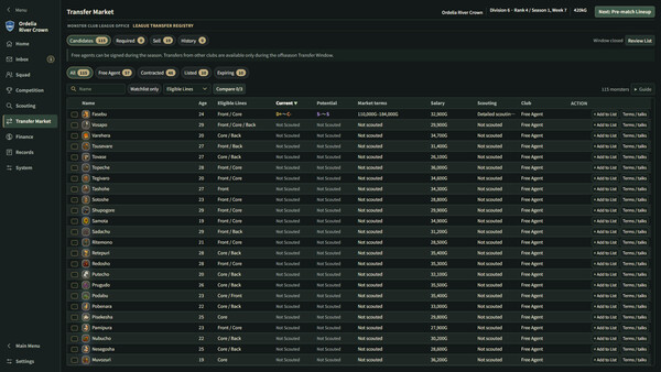 Monster Club League Manager screenshot 4