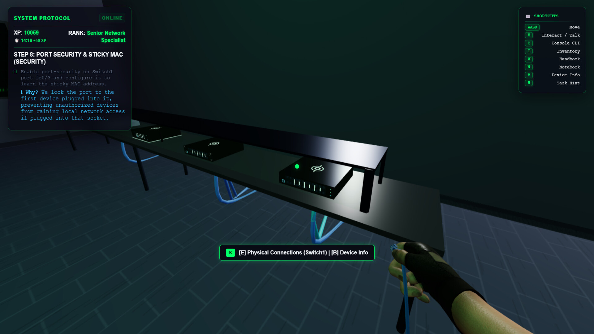 NETWORK & CYBER SECURITY SIMULATOR Demo screenshot
