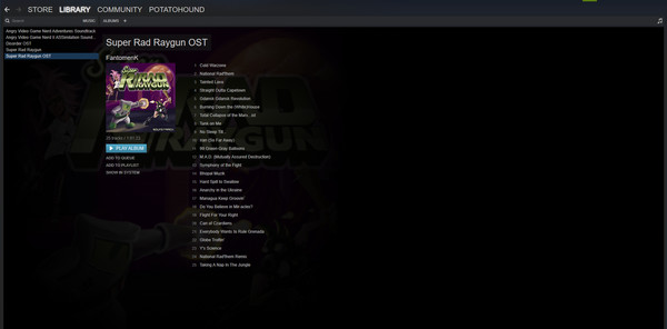Super Rad Raygun - Soundtrack screenshot 2