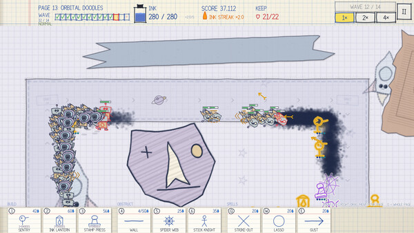 Screenshot of Sketch Defense