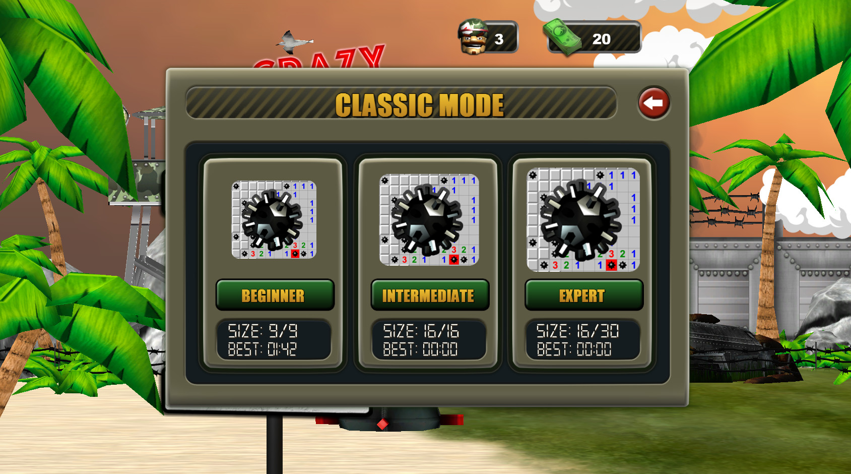 DLC: Crazy Sapper - Classic mode Featured Screenshot #1