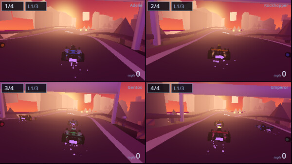 Penguin Kart Racer screenshot 1