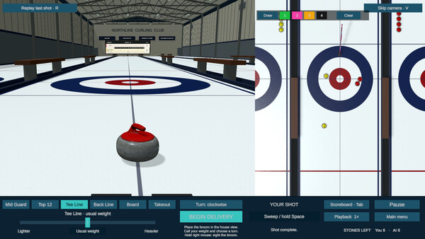Curling Simulator screenshot 1
