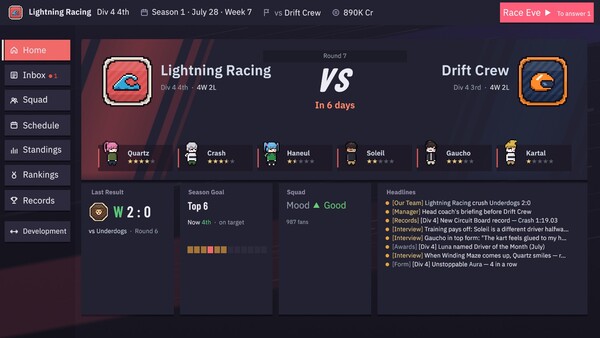 Kart League Manager screenshot 2