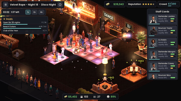 Velvet Rope: Nightclub Manager screenshot 9