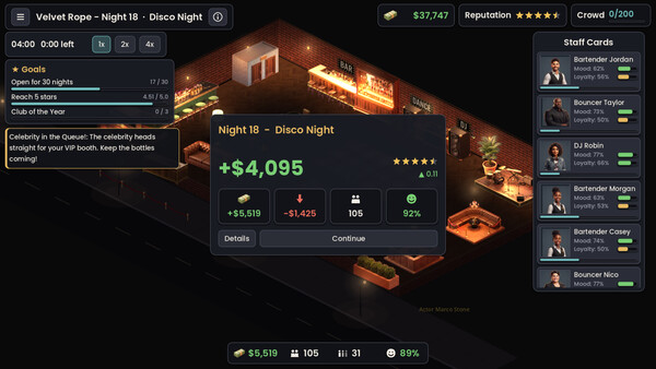 Velvet Rope: Nightclub Manager 스크린샷 4