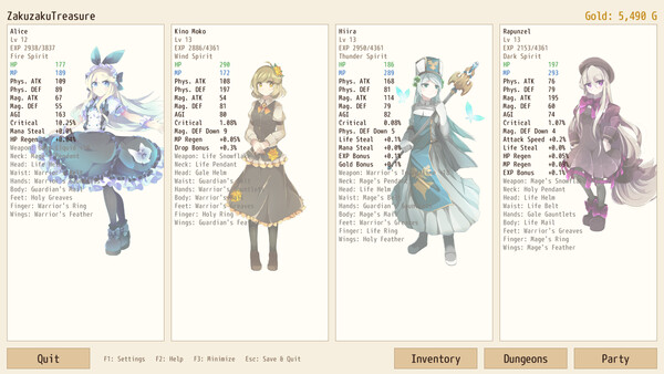 Screenshot of ZakuzakuTreasure