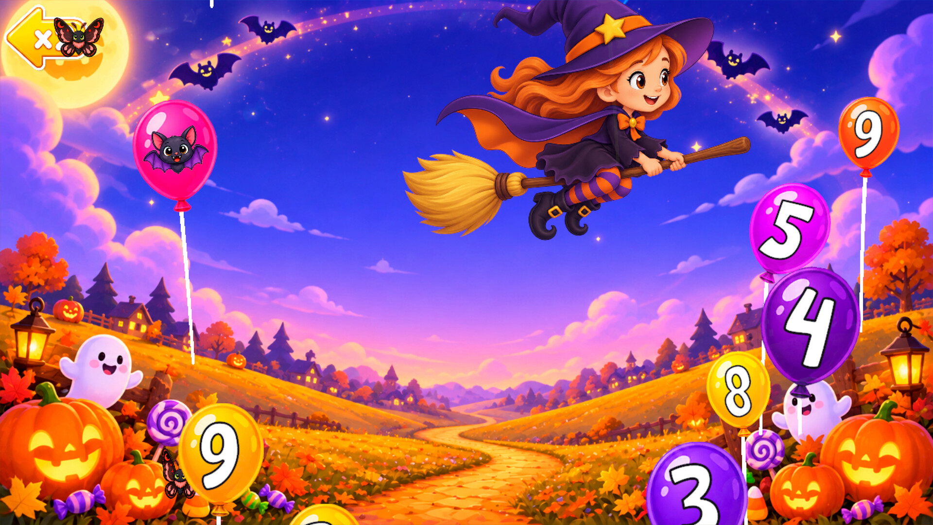 123 Early Learning Halloween Games for Kids, Toddlers, Babiesのスクリーンショット 1