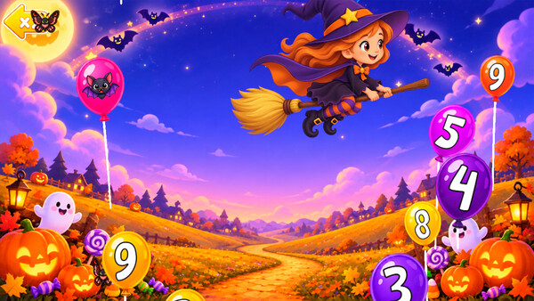 123 Early Learning Halloween Games for Kids, Toddlers, Babies screenshot 1
