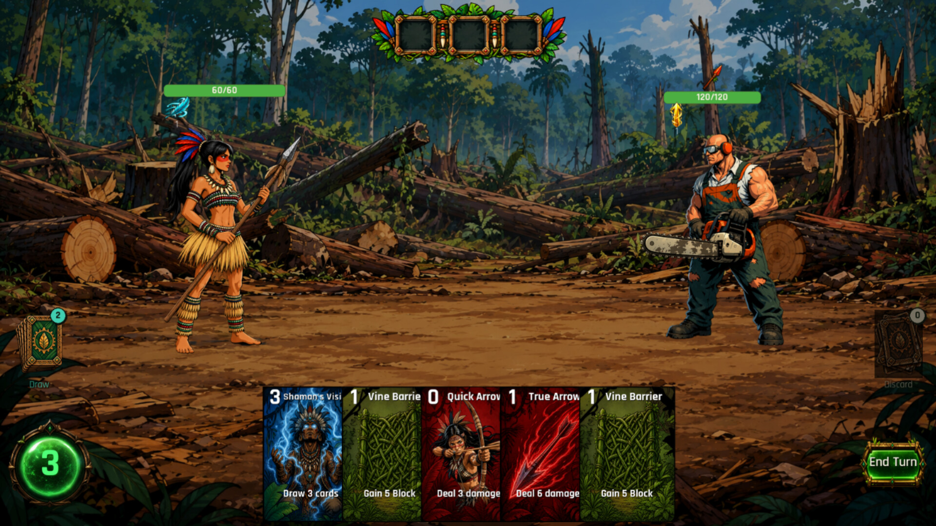 Arandu: Deck of the Amazon 遊戲畫面 1