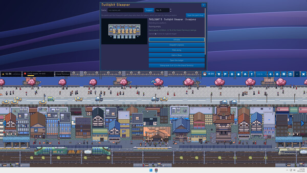 Screenshot of Sidetrack — Tiny Trains for Your Desktop