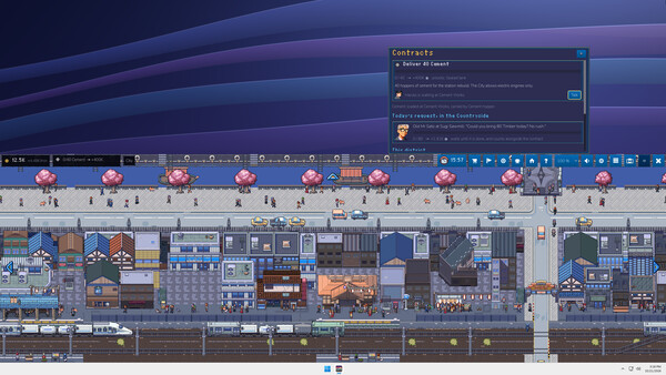 Screenshot of Sidetrack — Tiny Trains for Your Desktop