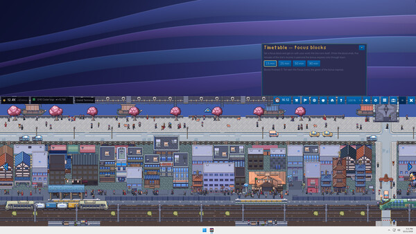 Screenshot of Sidetrack — Tiny Trains for Your Desktop