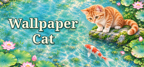 Cat in the wallpaper