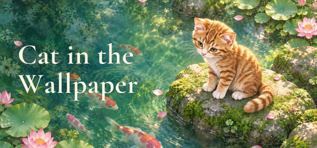 Cat in the wallpaper