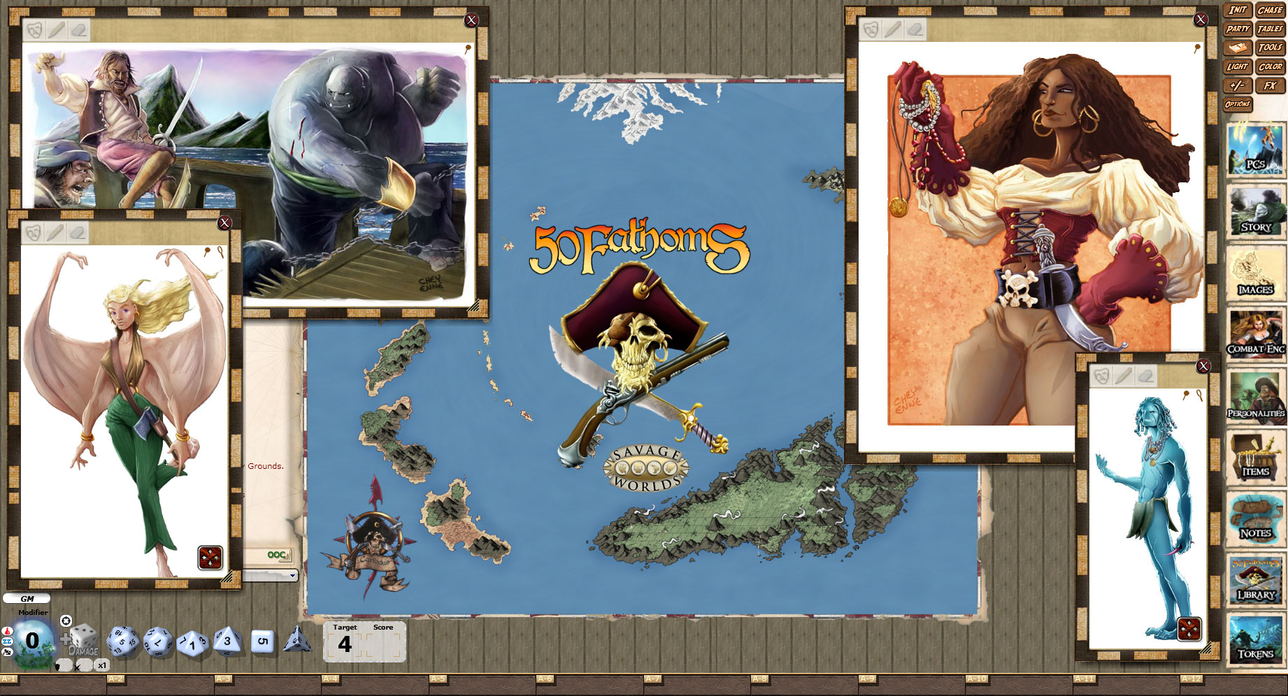 Fantasy Grounds - 50 Fathom's Player's Guide (Savage Worlds) Featured Screenshot #1