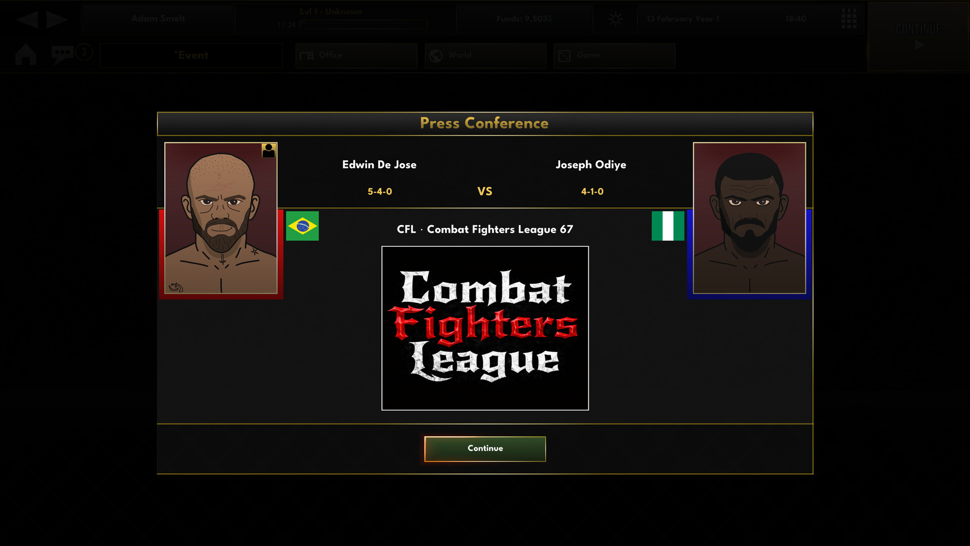 Elite MMA Manager Demo 遊戲畫面 7